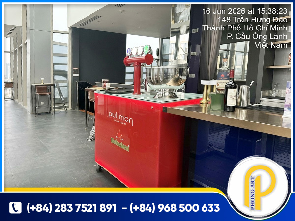 LED illuminated counter